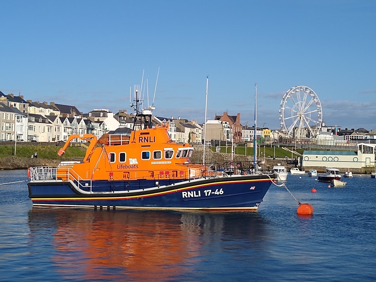 Ex-RNLI lifeboat in harbour